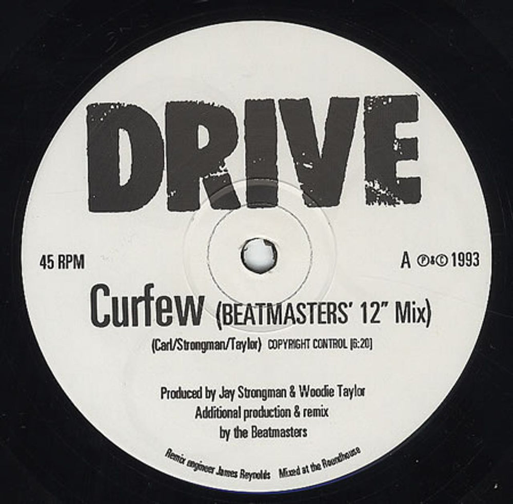 Drive (pre-All Saints) Curfew UK Promo 12" vinyl single (12 inch record / Maxi-single) DRIVE ONE