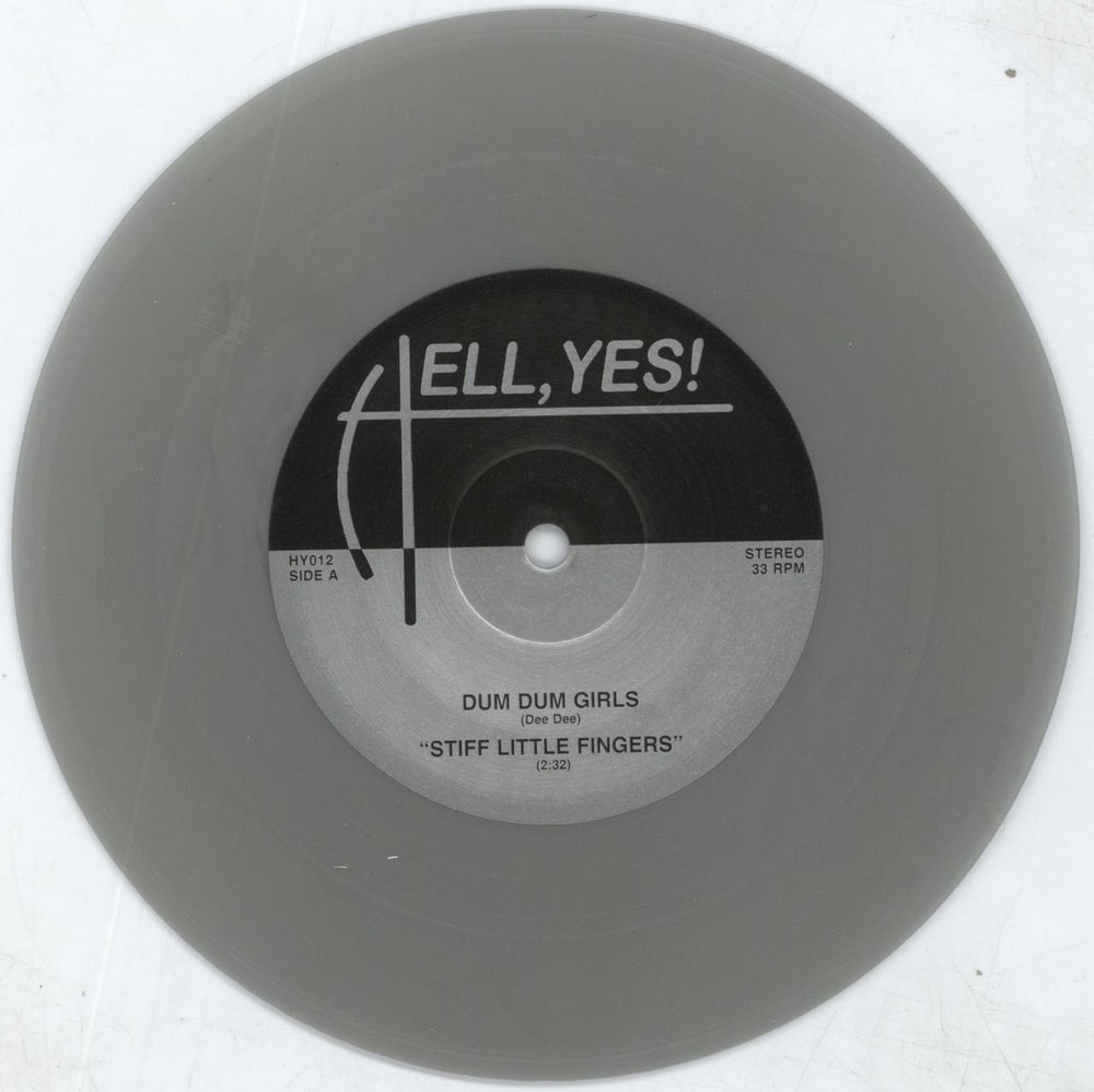 Dum Dum Girls Stiff Little Fingers / Dream Away Life - Silver Italian 7" vinyl single (7 inch record / 45) 0UZ07ST815105