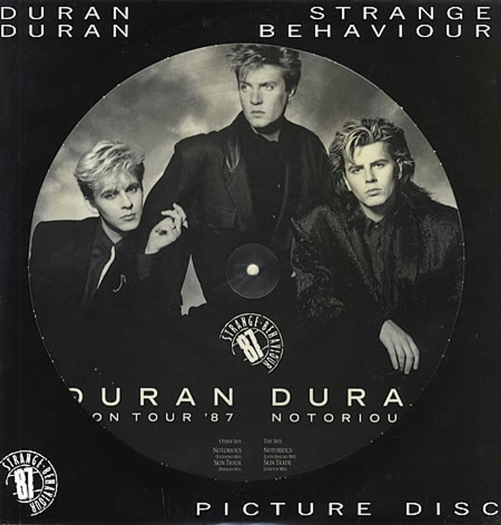 Duran Duran Strange Behaviour Tour EP + Insert Italian 12" vinyl picture disc (12 inch picture record) DDN2PST17637