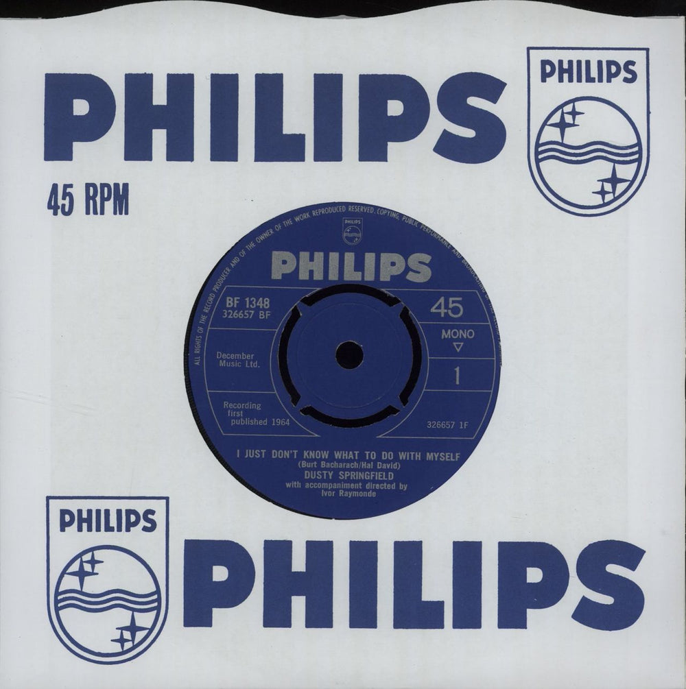 Dusty Springfield I Just Don't Know What - 4pr UK 7" vinyl single (7 inch record / 45) BF1348