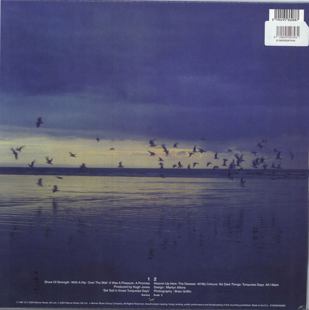 Echo & The Bunnymen Heaven Up Here - Blue Vinyl UK vinyl LP album (LP record) 190295207434