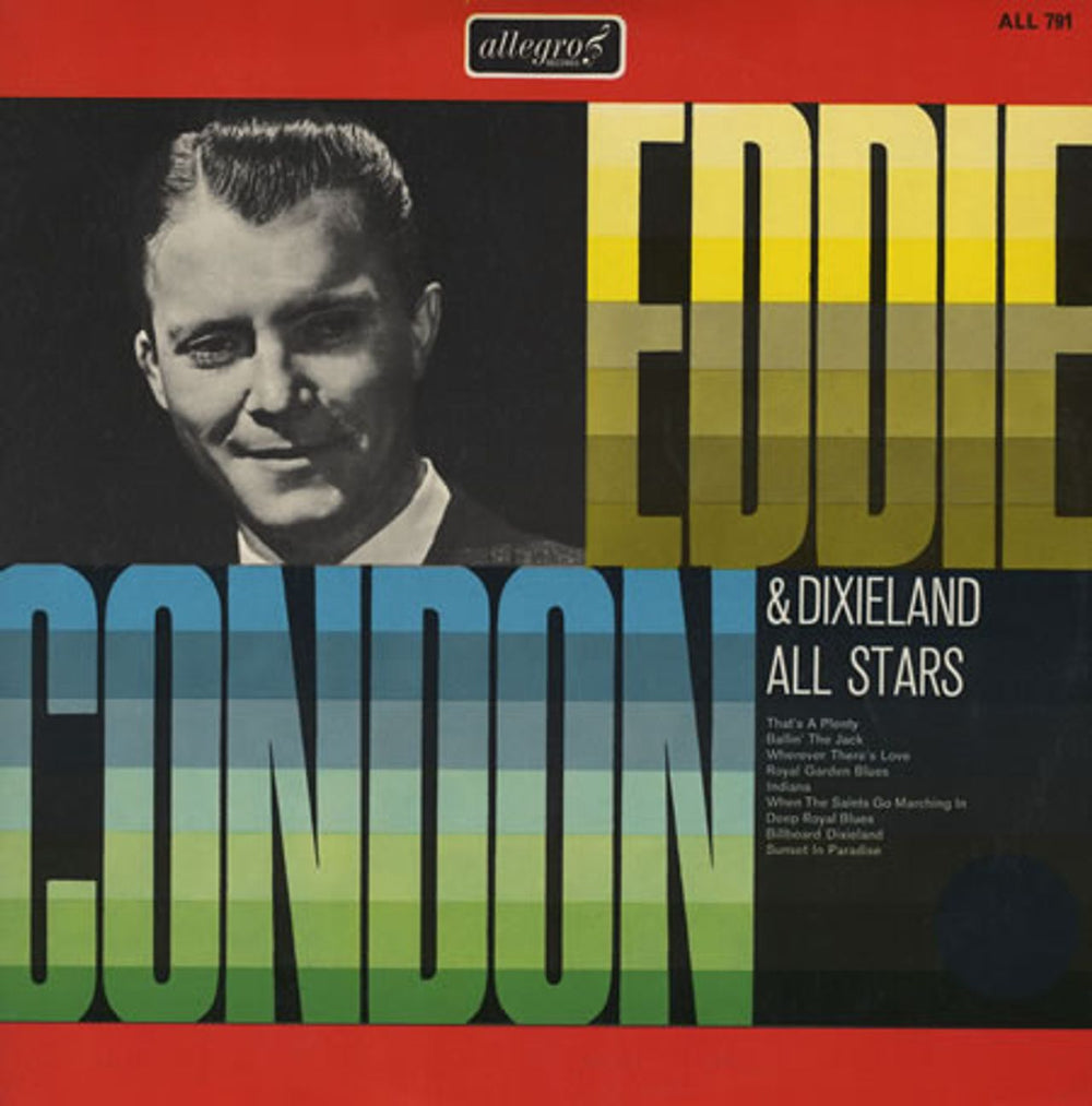 Eddie Condon Eddie Condon UK vinyl LP album (LP record) ALL791