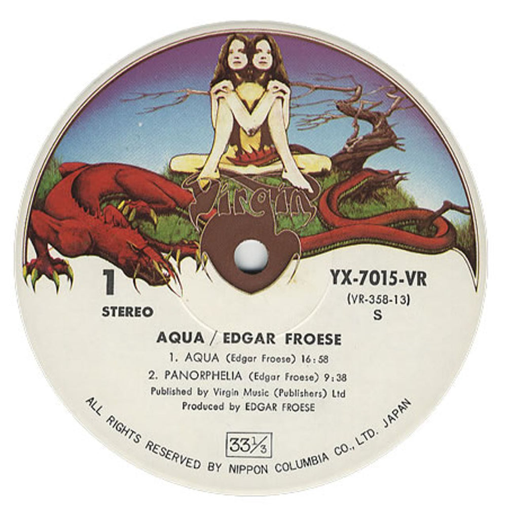 Edgar Froese Aqua Japanese vinyl LP album (LP record) FROLPAQ384466