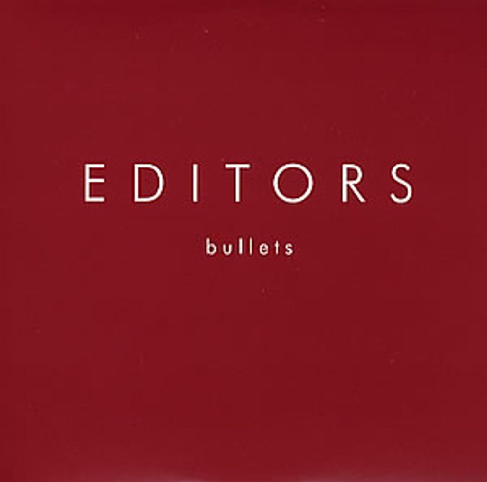 Editors Bullets UK Promo CD single (CD5 / 5") SKCD80P