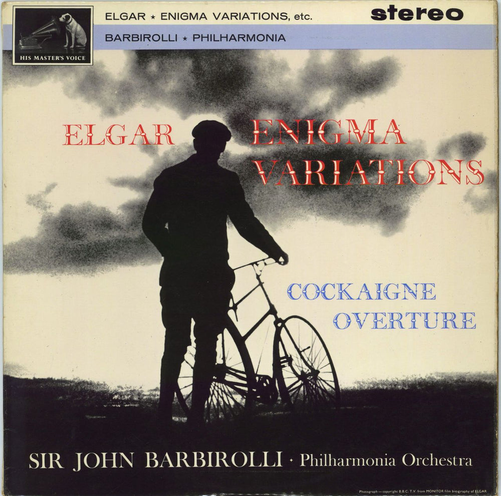 Edward Elgar 'Enigma' Variations / Overture 'Cockaigne' - 1st UK vinyl LP album (LP record) ASD548