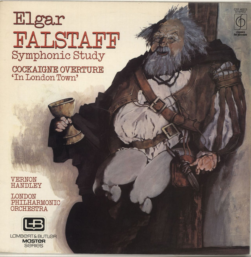 Edward Elgar Falstaff - Symphonic Study / Cockaigne Overture 'In London Town' UK vinyl LP album (LP record) CFP40313