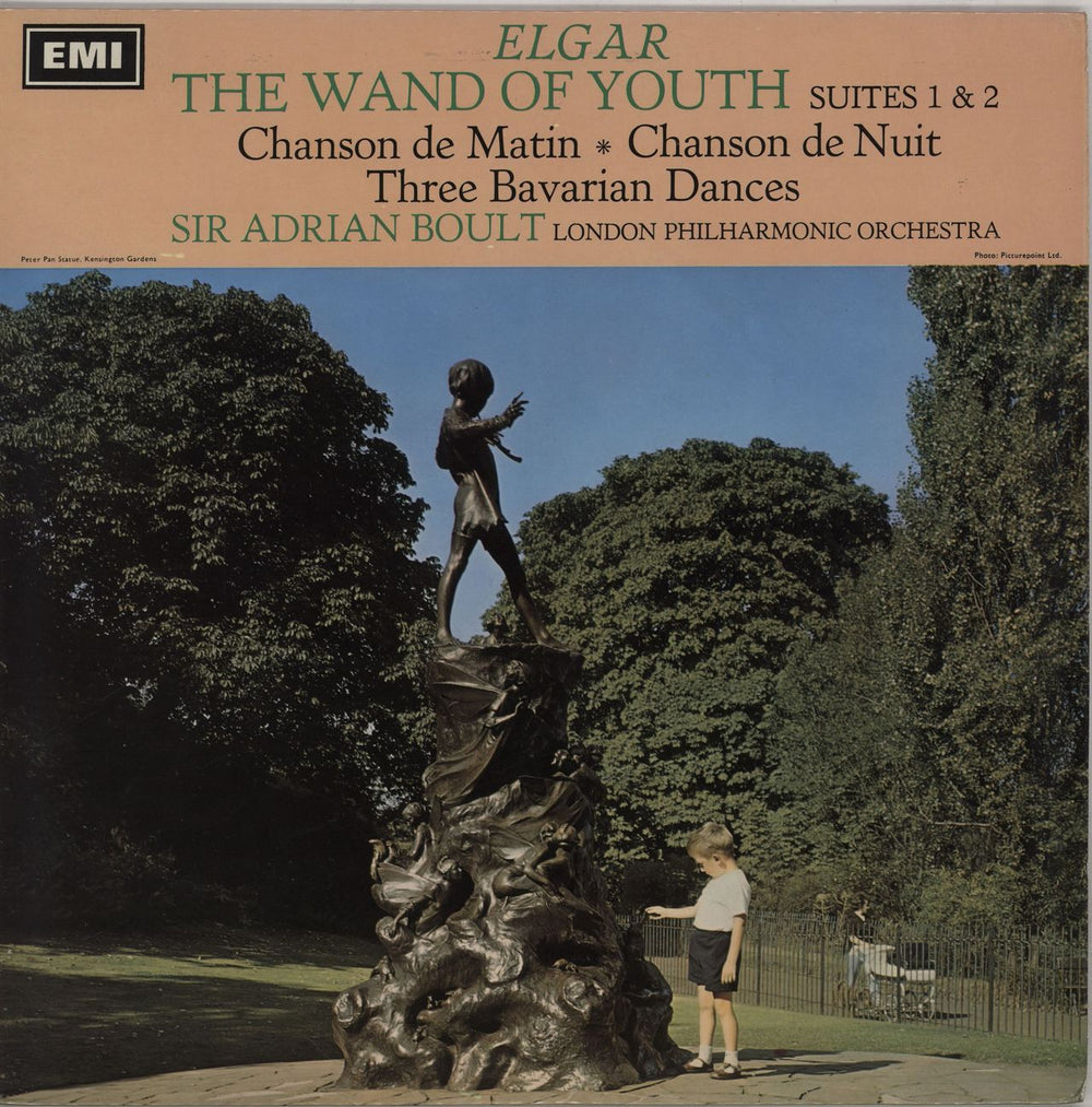 Edward Elgar The Wand of Youth Suites 1 & 2 / Chanson de Nuit / Chanson de Matin / Three Bavarian Dances UK vinyl LP album (LP record) ASD2356