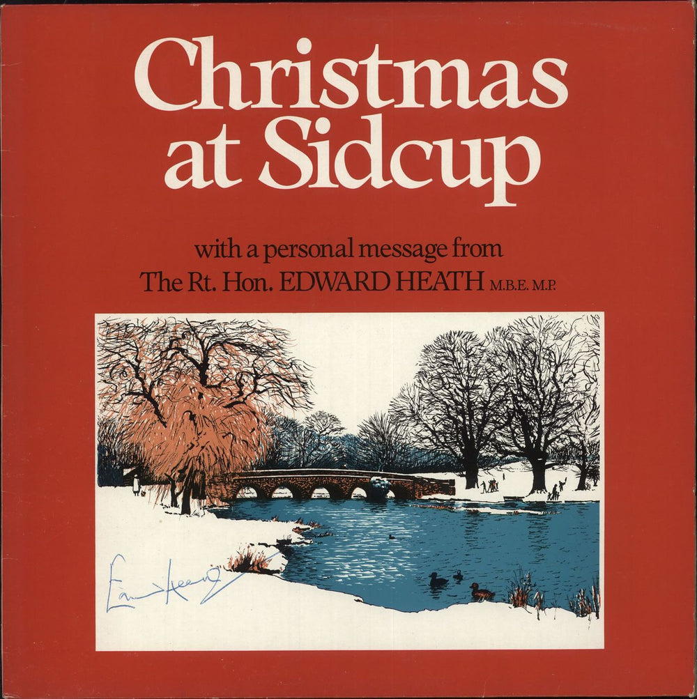 Edward Heath Christmas At Sidcup - Autographed UK vinyl LP album (LP record) DCL1227