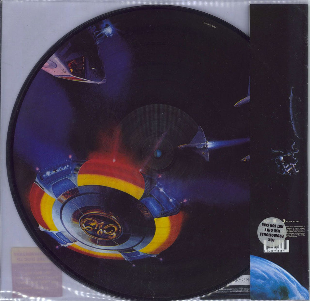 Electric Light Orchestra Out Of The Blue - 40th Anniversary - Promo Stickered UK Promo picture disc LP (vinyl picture disc album) 889854561611