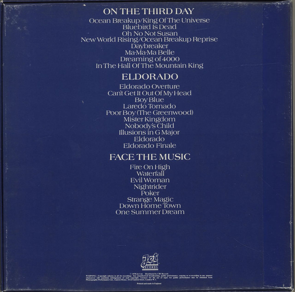 Electric Light Orchestra Three Light Years - EX - stickered UK Vinyl Box Set