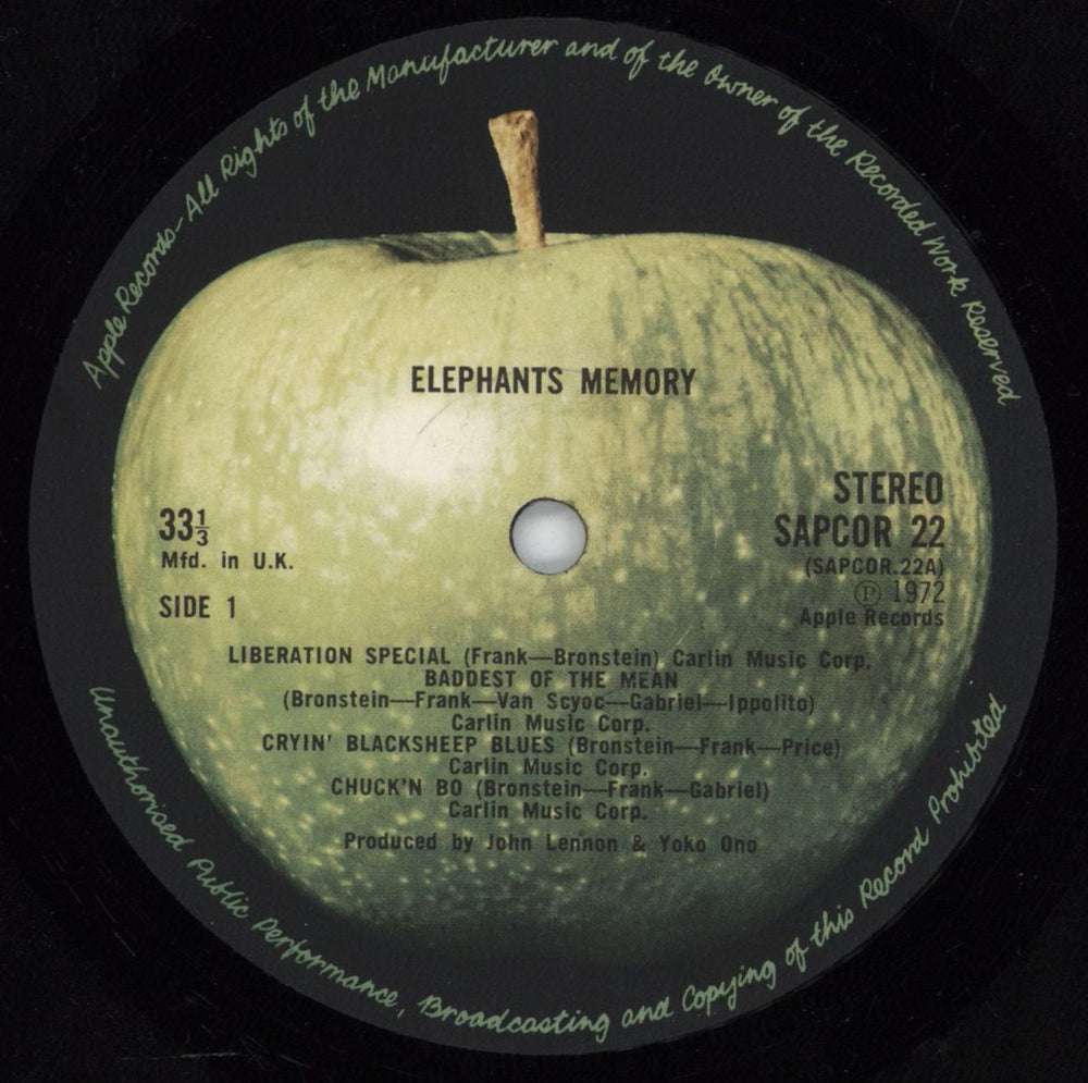 Elephant's Memory Elephant's Memory + Inner - VG UK vinyl LP album (LP record) EPMLPEL804981