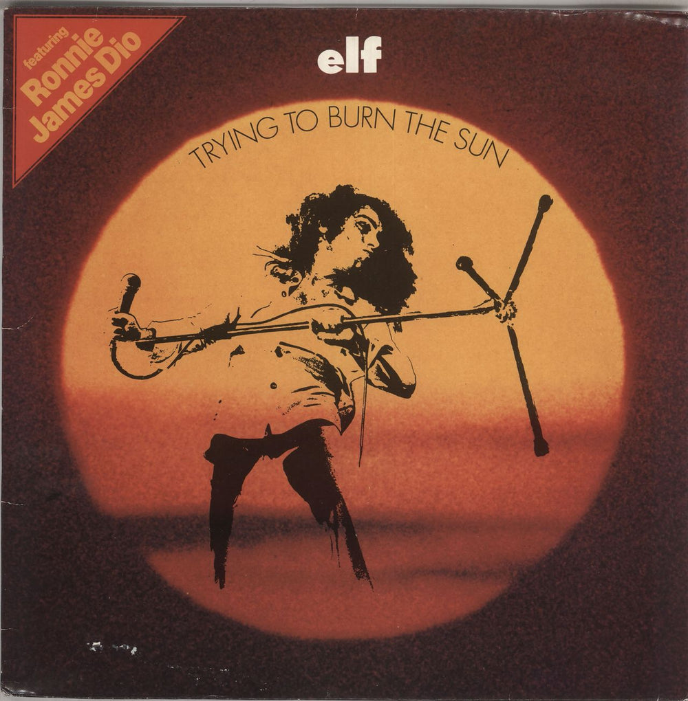 ELF Trying To Burn The Sun UK vinyl LP album (LP record) LONG8