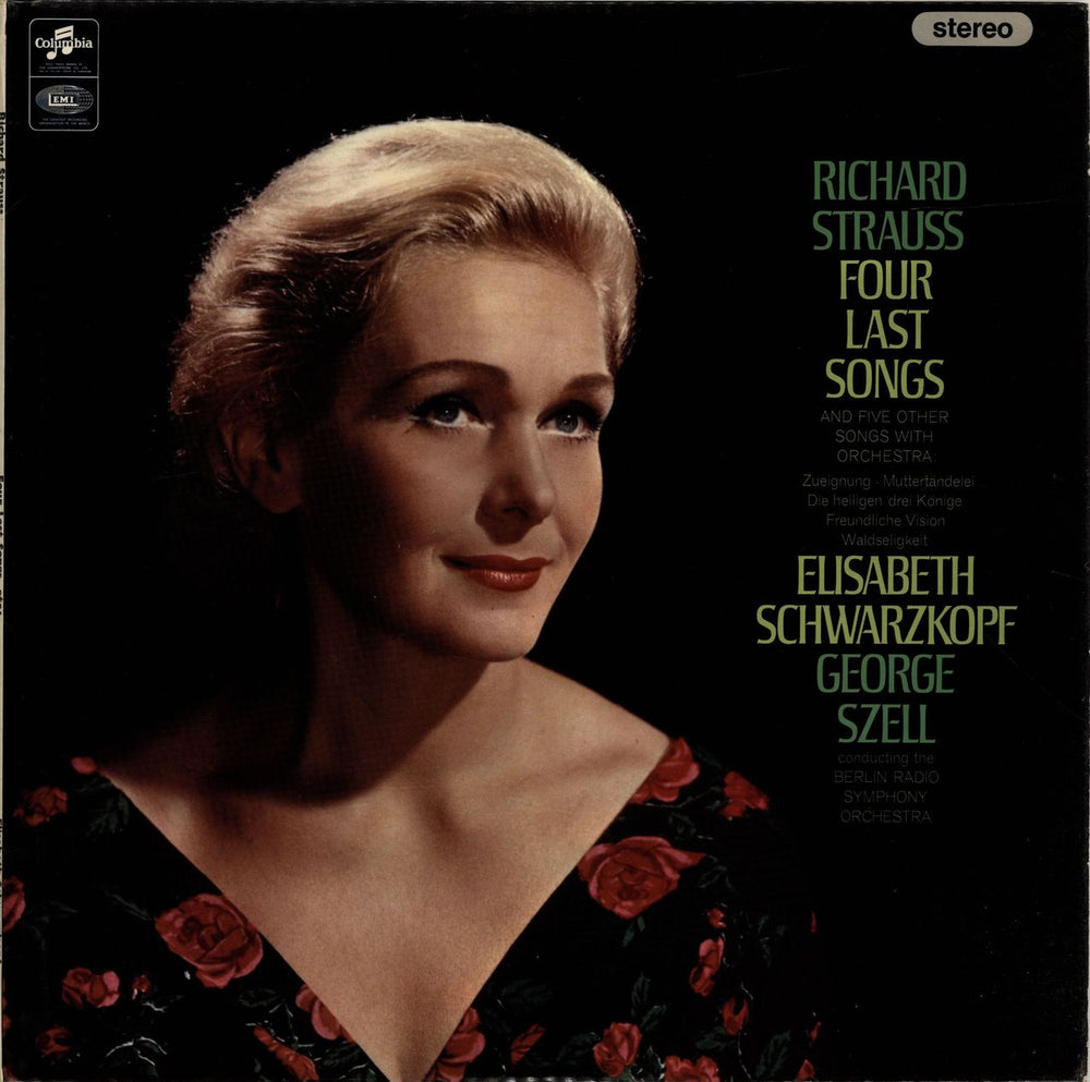 Elisabeth Schwarzkopf Richard Strauss: Four Last Songs - 1st UK vinyl LP album (LP record) SAX5258