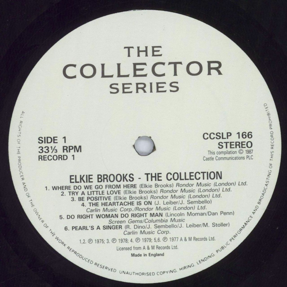 Elkie Brooks The Collection UK 2-LP vinyl record set (Double LP Album) EKB2LTH820254