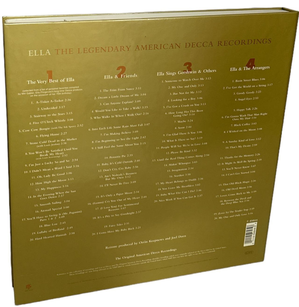 Ella Fitzgerald Ella: The Legendary American Decca Recordings - Gold Discs UK CD Album Box Set