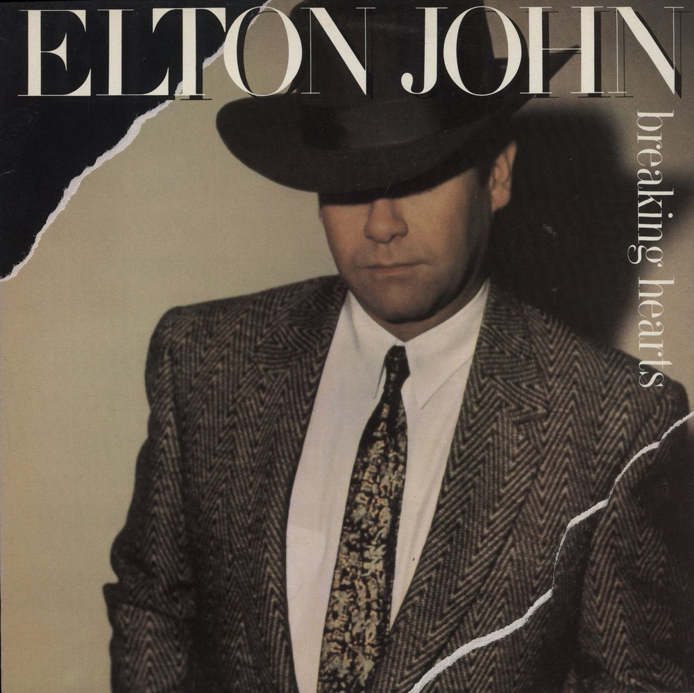 Elton John Breaking Hearts UK vinyl LP album (LP record) HISPD25