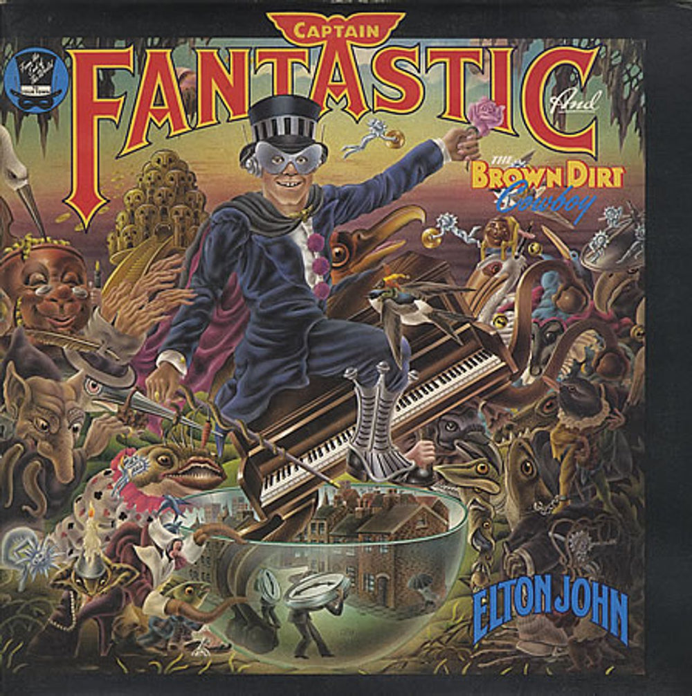 Elton John Captain Fantastic - Complete UK vinyl LP album (LP record) DJLPX1