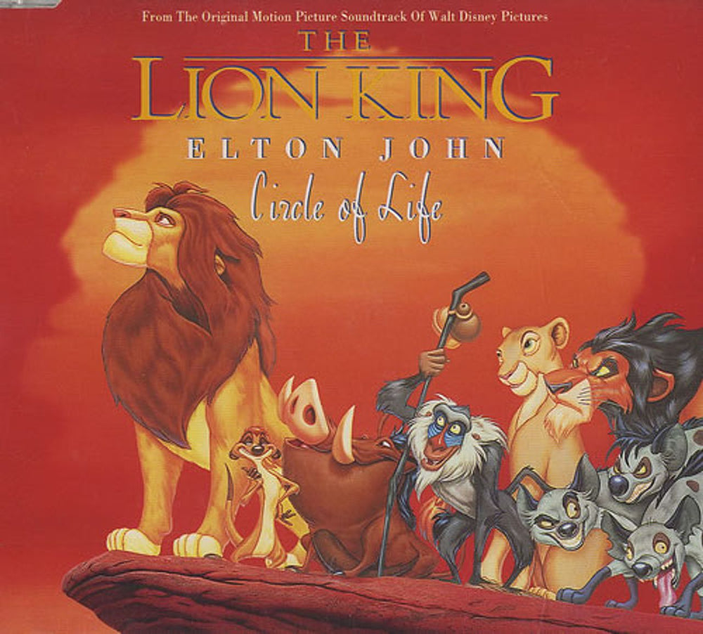 Elton John Circle Of Life UK CD single (CD5 / 5") EJSCD35