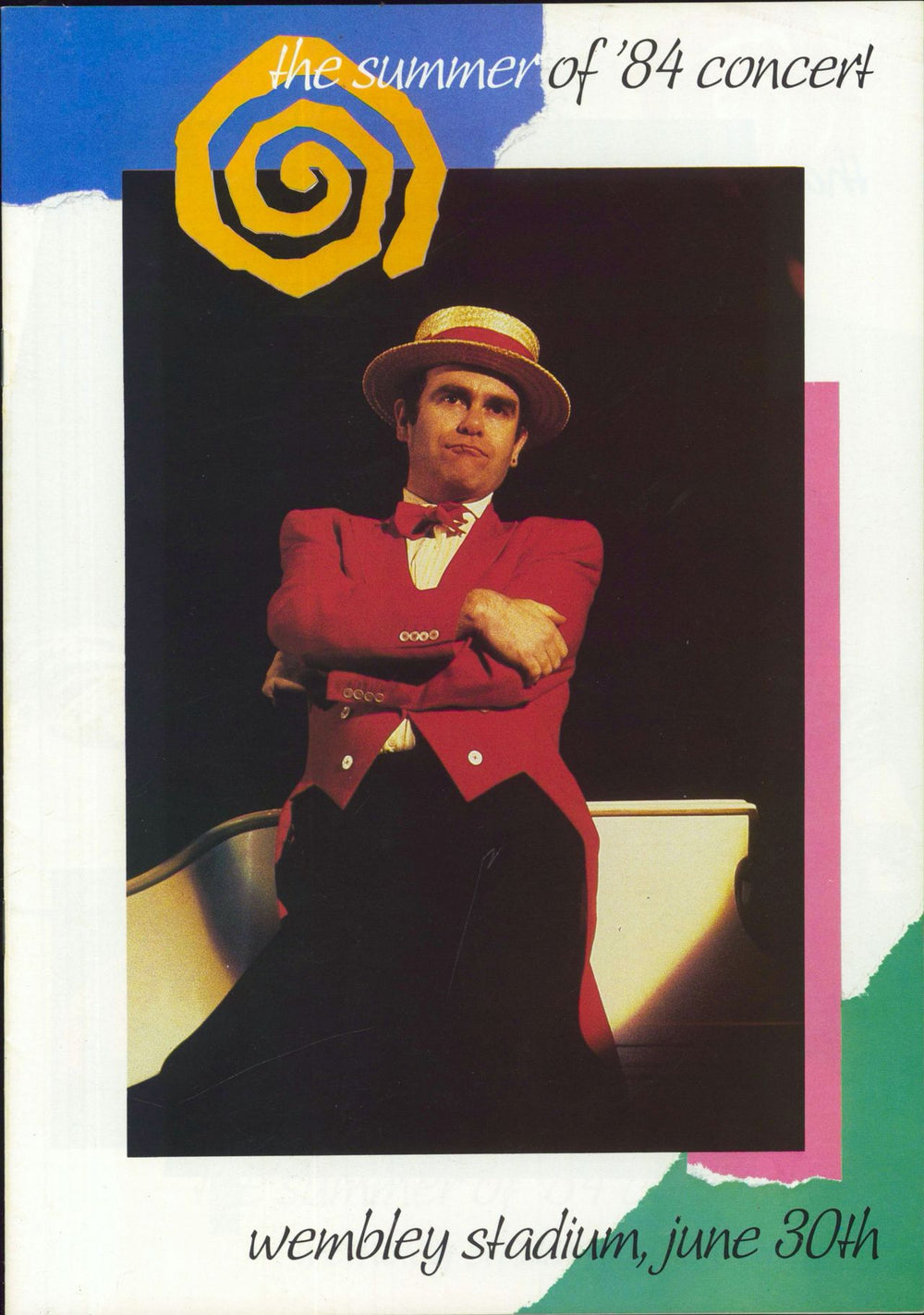 Elton John European Express Tour + Wembley Programme UK tour programme JOHTREU827605