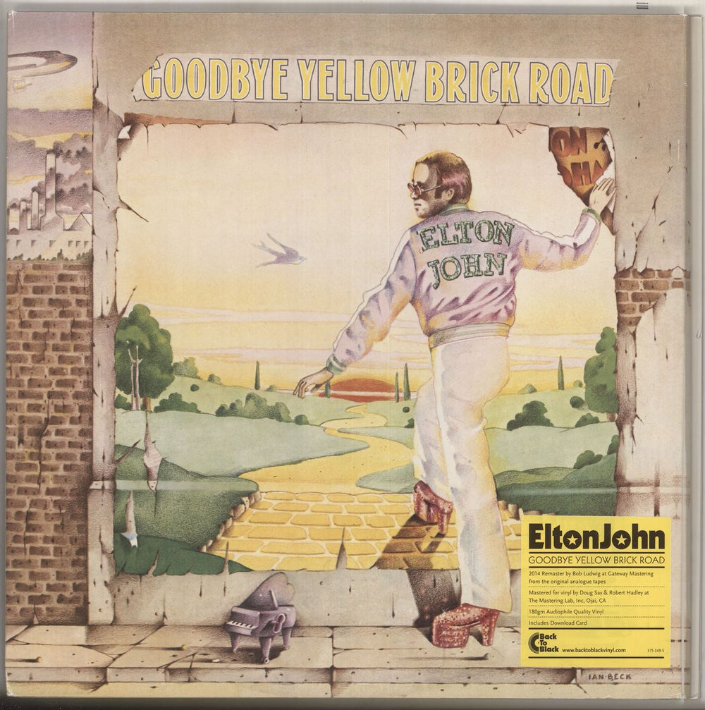 Elton John Goodbye Yellow Brick Road - 180gm - Stickered UK 2-LP vinyl record set (Double LP Album) 375349-5