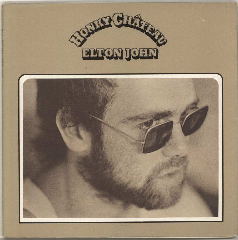 Elton John Honky Chateau - 2nd - Red UK vinyl LP album (LP record) DJLPH423