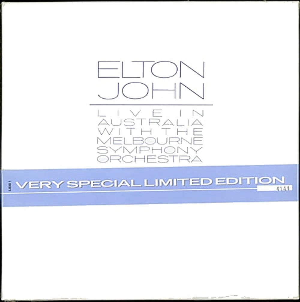 Elton John Live In Australia - Complete UK Vinyl Box Set EJBXL1