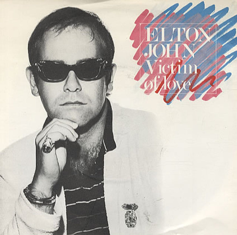 Elton John Victim Of Love UK 7" vinyl single (7 inch record / 45) XPRES21