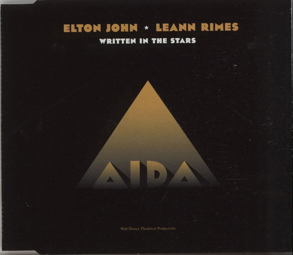 Elton John Written In The Stars - Withdrawn Sleeve UK Promo CD single (CD5 / 5") EJSCJ44