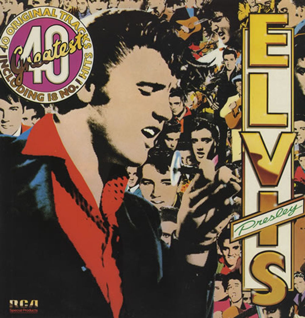 Elvis Presley 40 Greatest UK 2-LP vinyl record set (Double LP Album) PL42691(2)