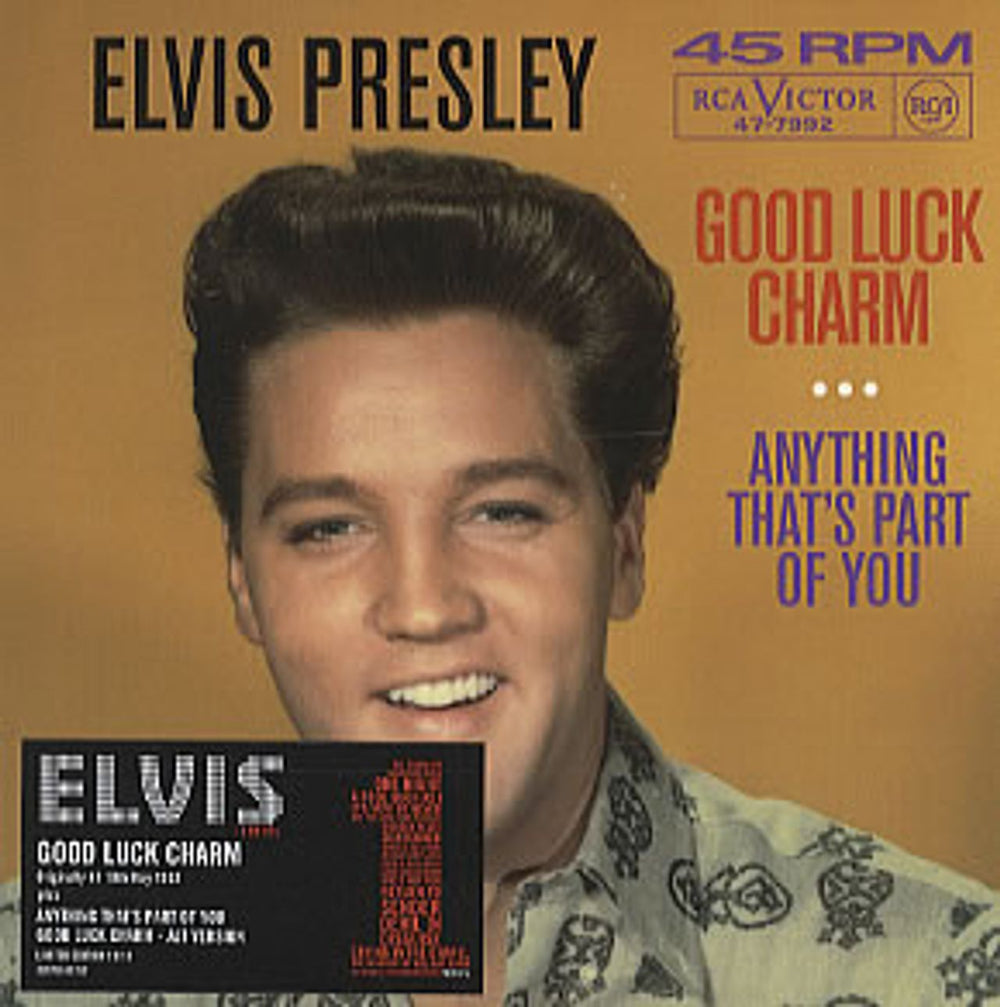 Elvis Presley Good Luck Charm [numbered] UK CD single (CD5 / 5") 82876666752