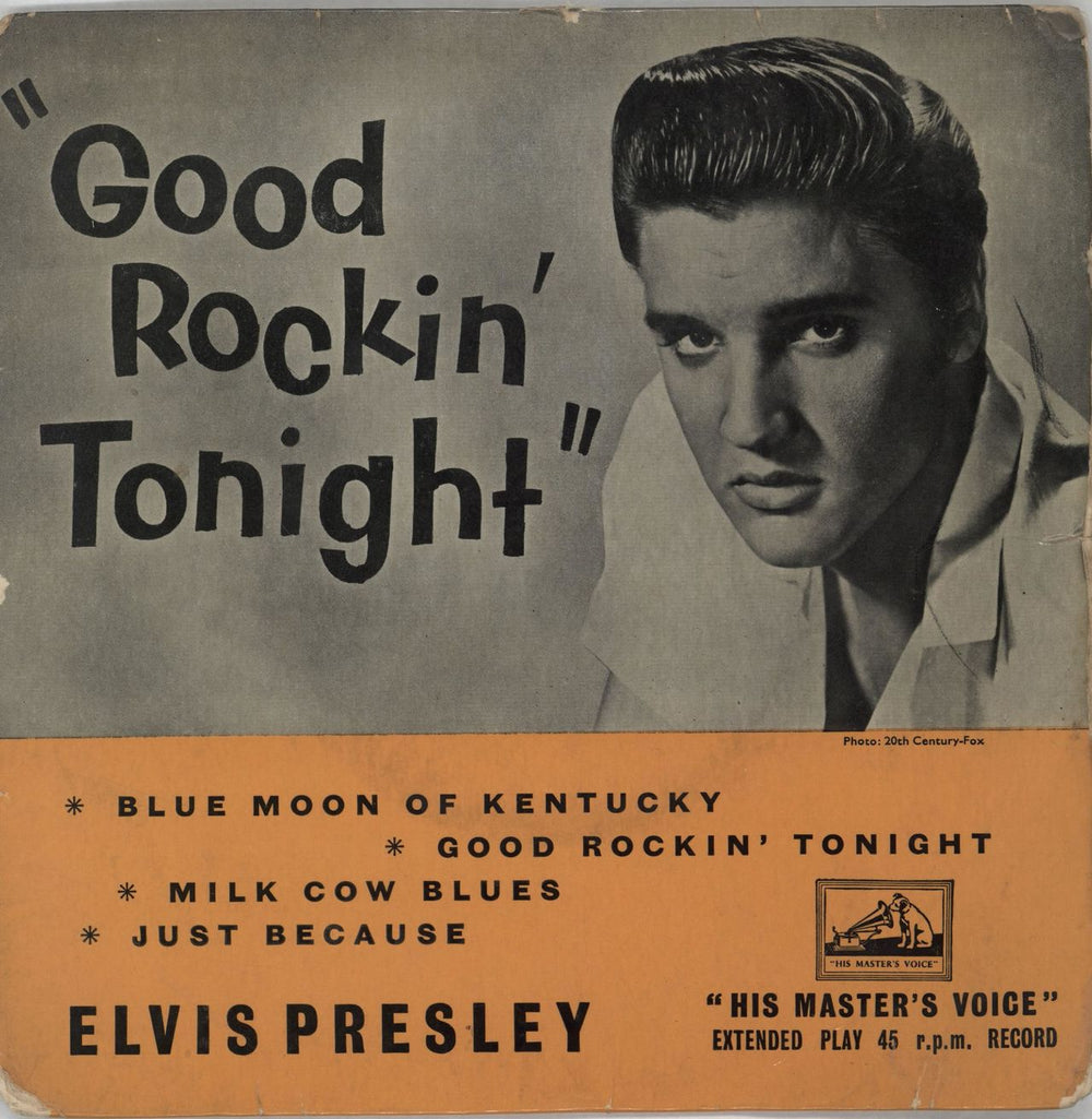 Elvis Presley Good Rockin' Tonight E.P. - P/S - VG UK 7" vinyl single (7 inch record / 45) 7EG8256