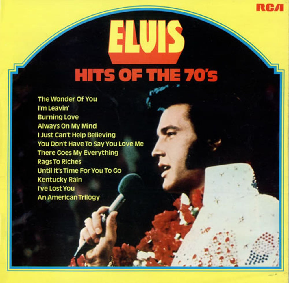 Elvis Presley Hits Of The 70's - 1st - Lam UK vinyl LP album (LP record) LPL17527