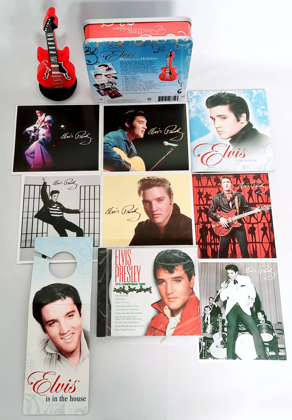 Elvis Presley Home For The Holidays - Tin With Candle US CD Album Box Set ELVDXHO768317