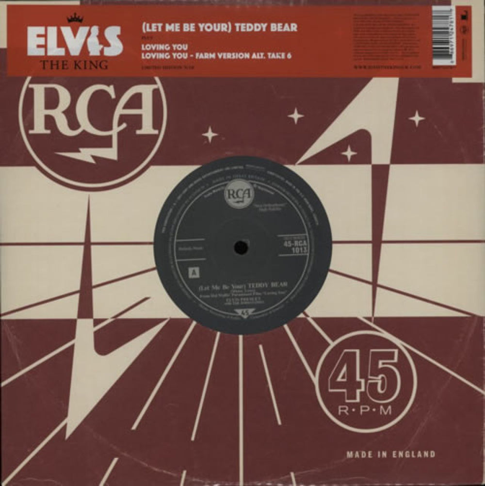 Elvis Presley [Let Me Be Your] Teddy Bear UK 10" vinyl single (10 inch record) 88697124781