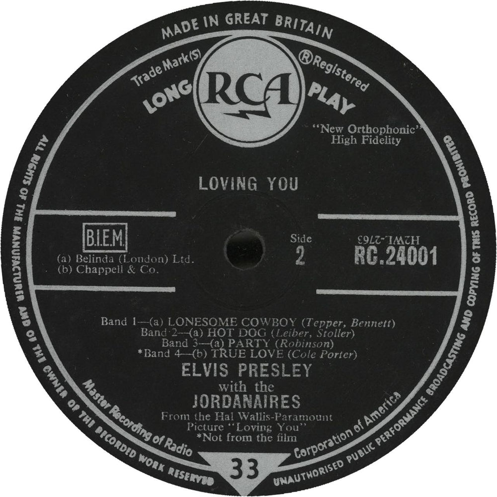 Elvis Presley Loving You - 3rd - EX UK 10" vinyl single (10 inch record) ELV10LO702685