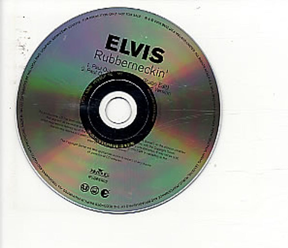 Elvis Presley Rubberneckin' UK Promo CD single (CD5 / 5") RUBBER02