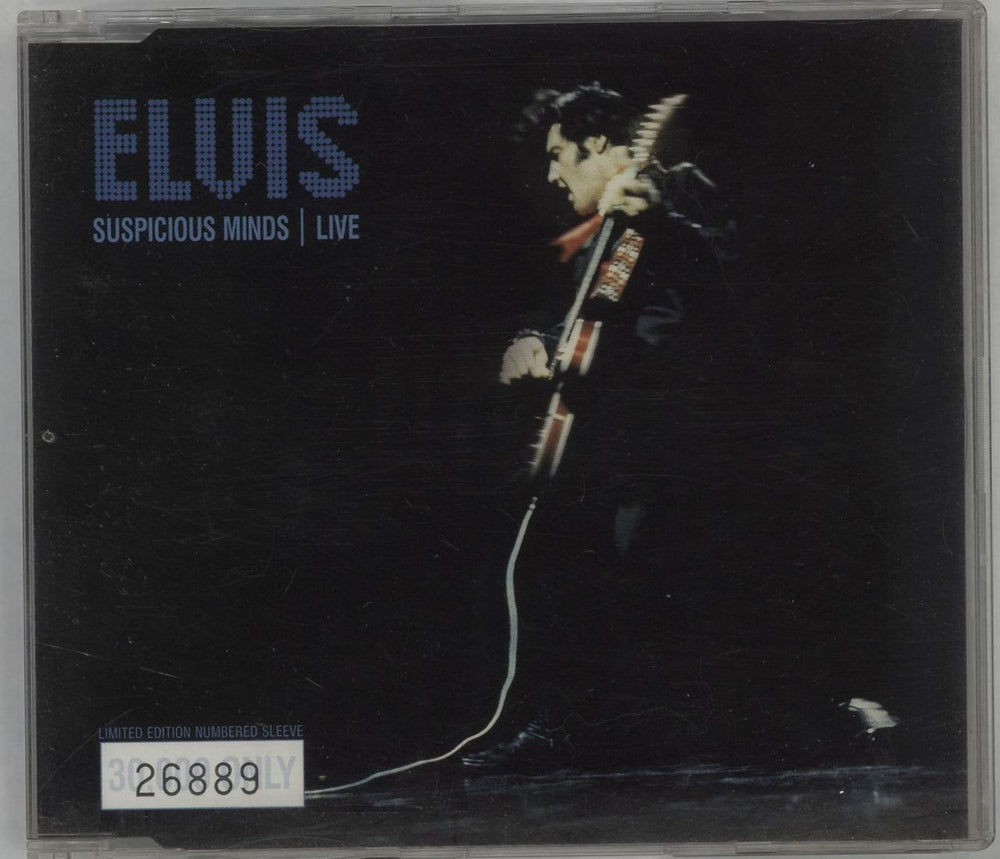 Elvis Presley Suspicious Minds (Live) - Card P/S UK CD single (CD5 / 5") 74321855822