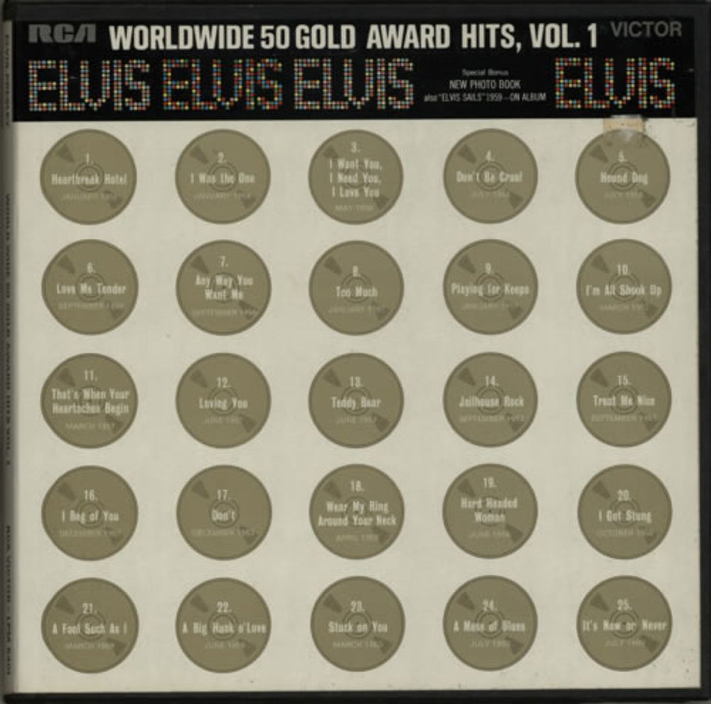 Elvis Presley Worldwide 50 Gold Award Hits, Vol. 1 UK Vinyl Box Set LPM-6401