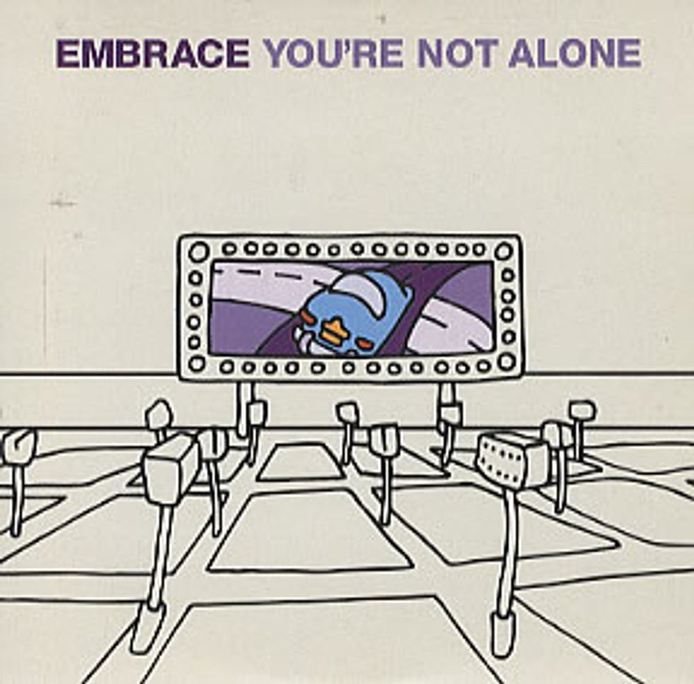 Embrace You're Not Alone UK Promo CD single (CD5 / 5") HUTCDP126