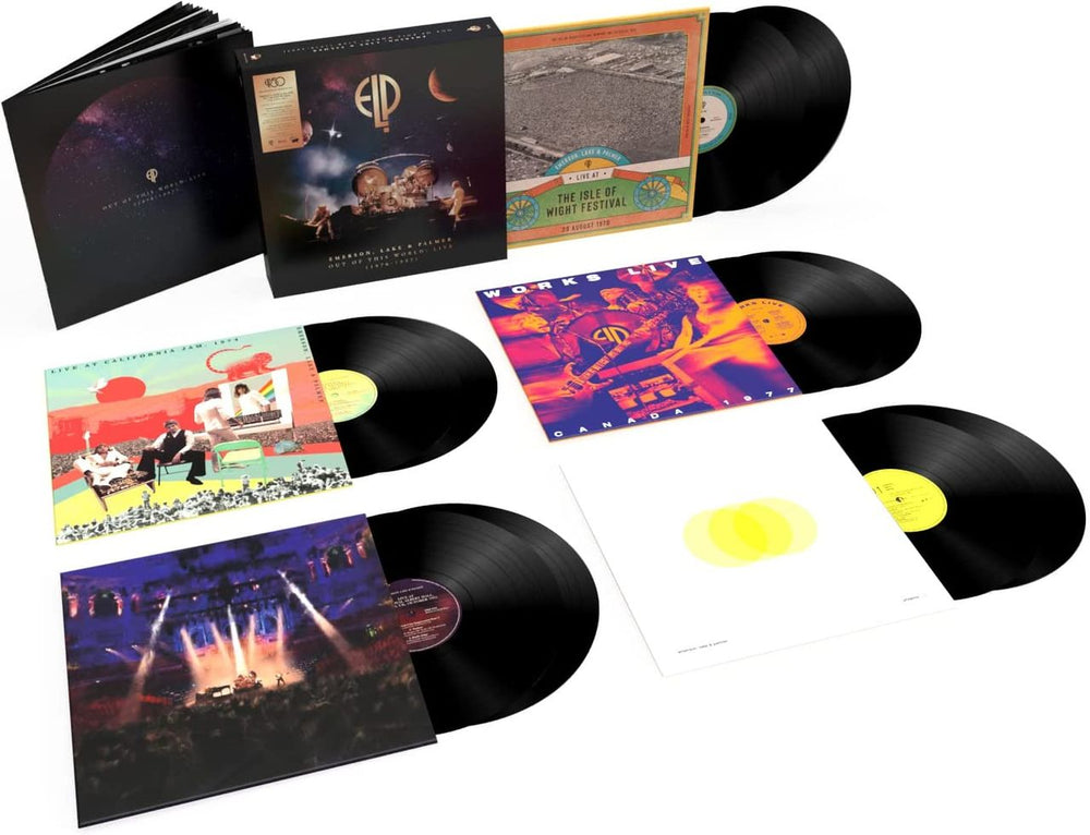 Emerson Lake & Palmer Out Of This World: Live 1970-1997 - Deluxe 10LP Box Set - Sealed UK Vinyl Box Set ELPVXOU778024