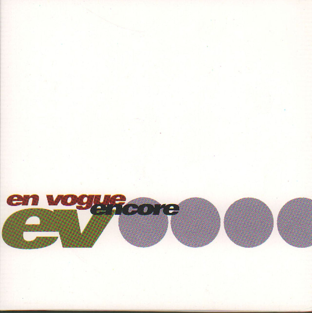 En Vogue Encore UK Promo CD album (CDLP) PRCD718