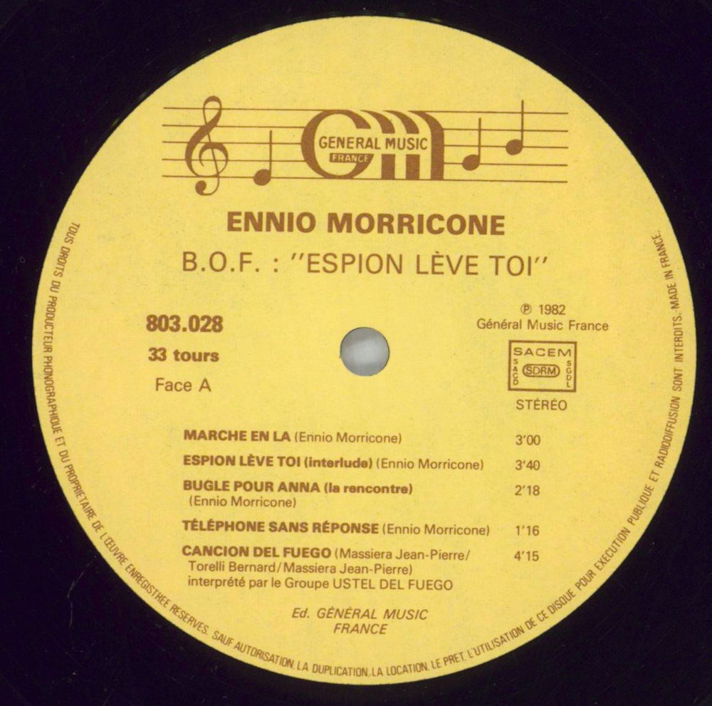 Ennio Morricone Espion Lève-Toi - shrink French vinyl LP album (LP record) ENMLPES826285