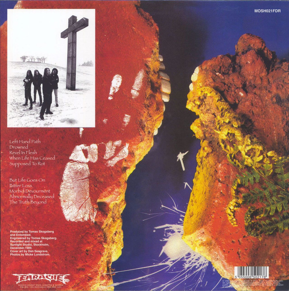 Entombed Left Hand Path UK vinyl LP album (LP record)