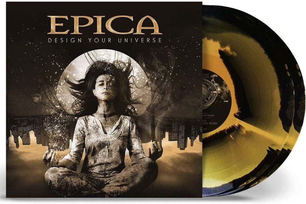 Epica Design Your Universe: Remastered - Gold & Black Vinyl - Sealed UK 2-LP vinyl record set (Double LP Album) NB5062-9-1