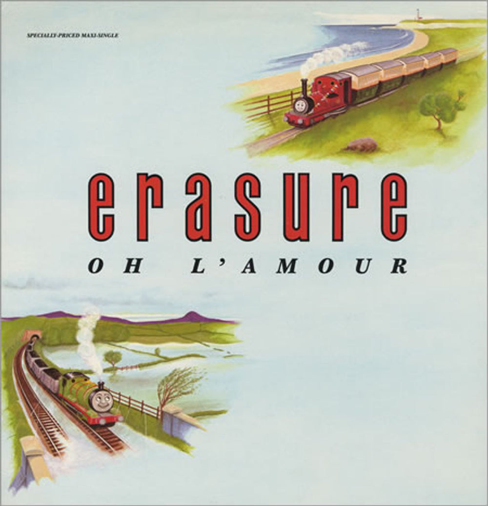 Erasure Oh L'amour - Thomas Tank Engine Sleeve US 12" vinyl single (12 inch record / Maxi-single) 20471