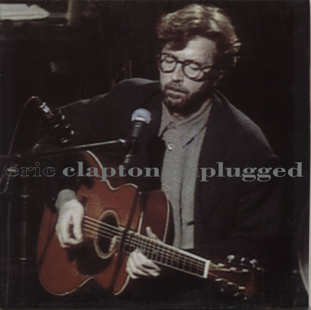 Eric Clapton Unplugged - EX UK vinyl LP album (LP record) WX480