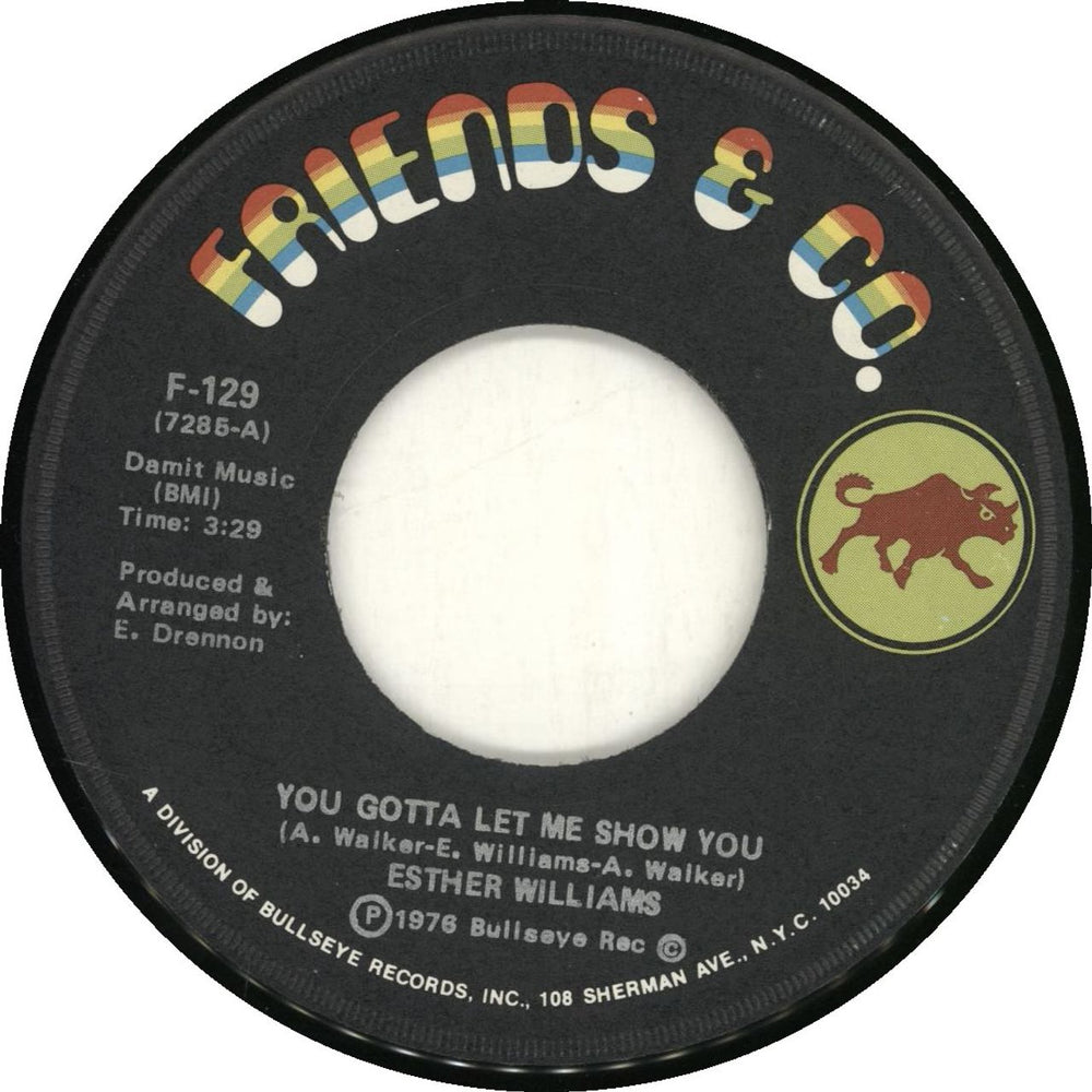 Esther Williams You Gotta Let Me Show You US 7" vinyl single (7 inch record / 45) F-129