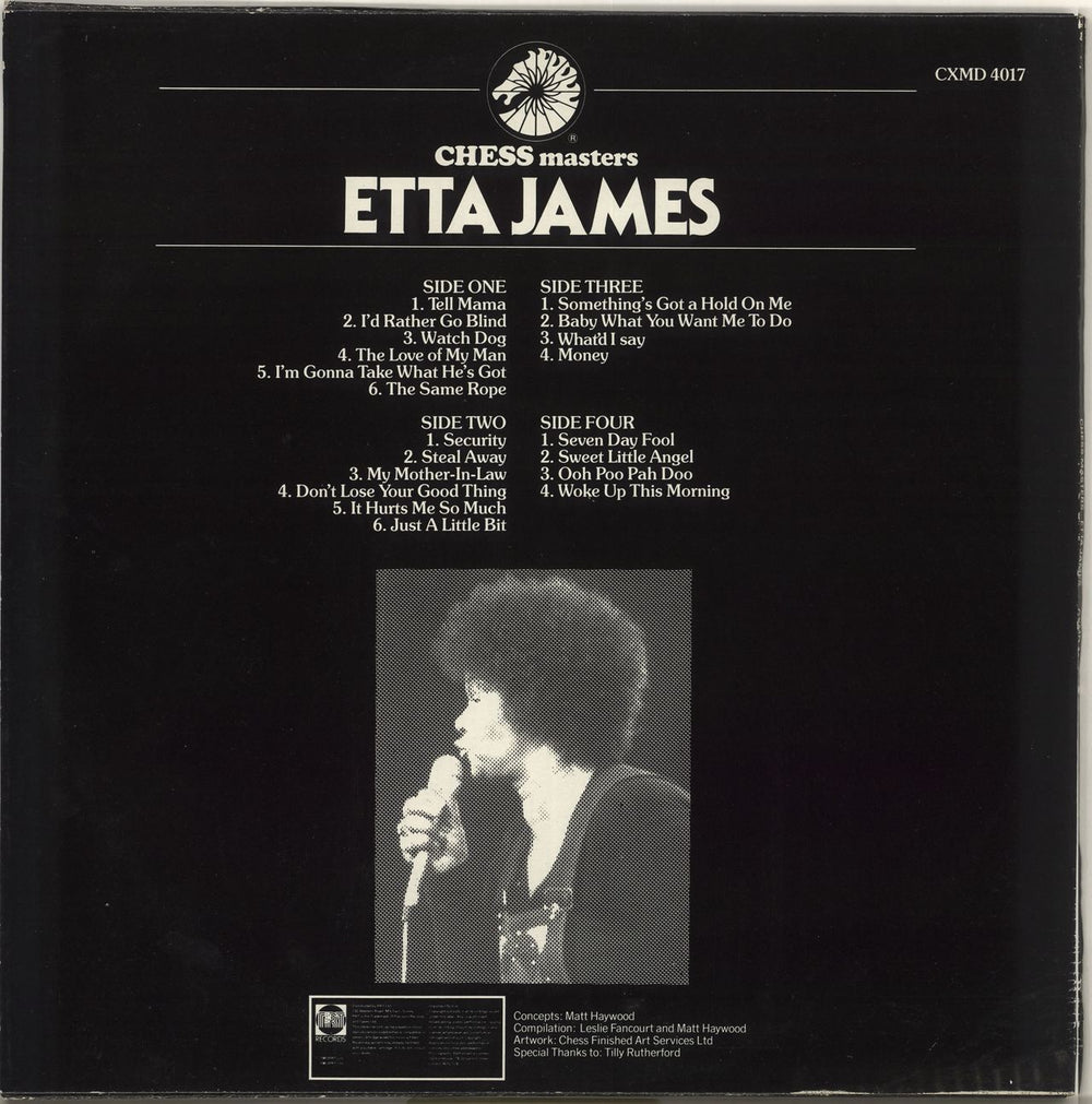 Etta James Chess Masters UK 2-LP vinyl record set (Double LP Album)