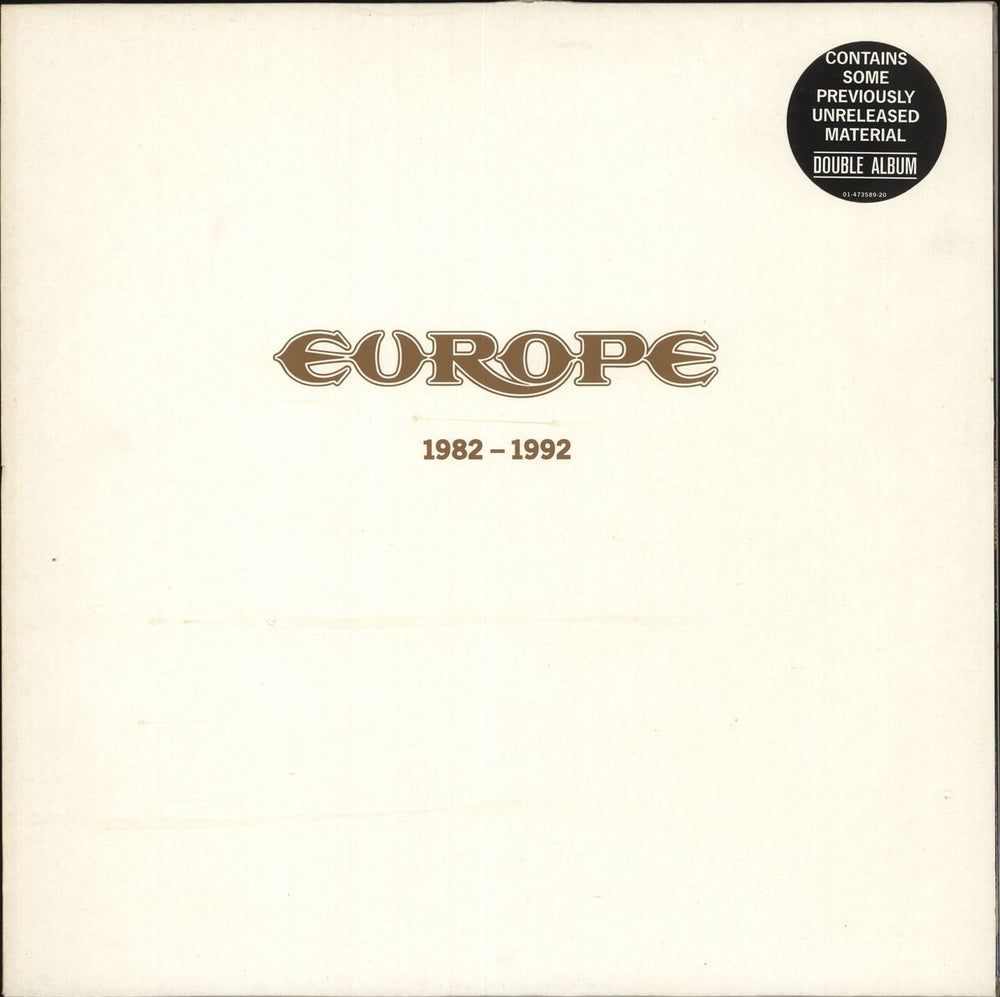 Europe Europe 1982 - 1992 Dutch 2-LP vinyl record set (Double LP Album) 473589-1