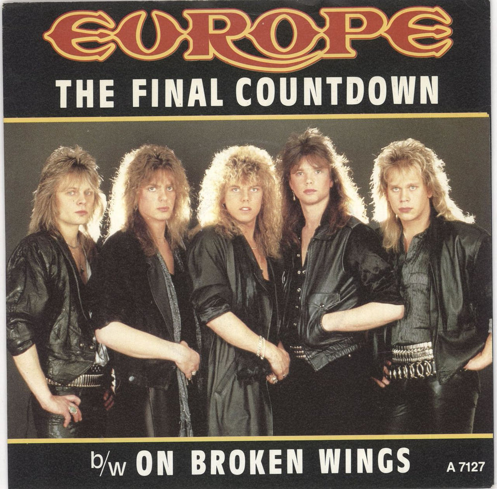 Europe The Final Countdown UK 7" vinyl single (7 inch record / 45) A7127